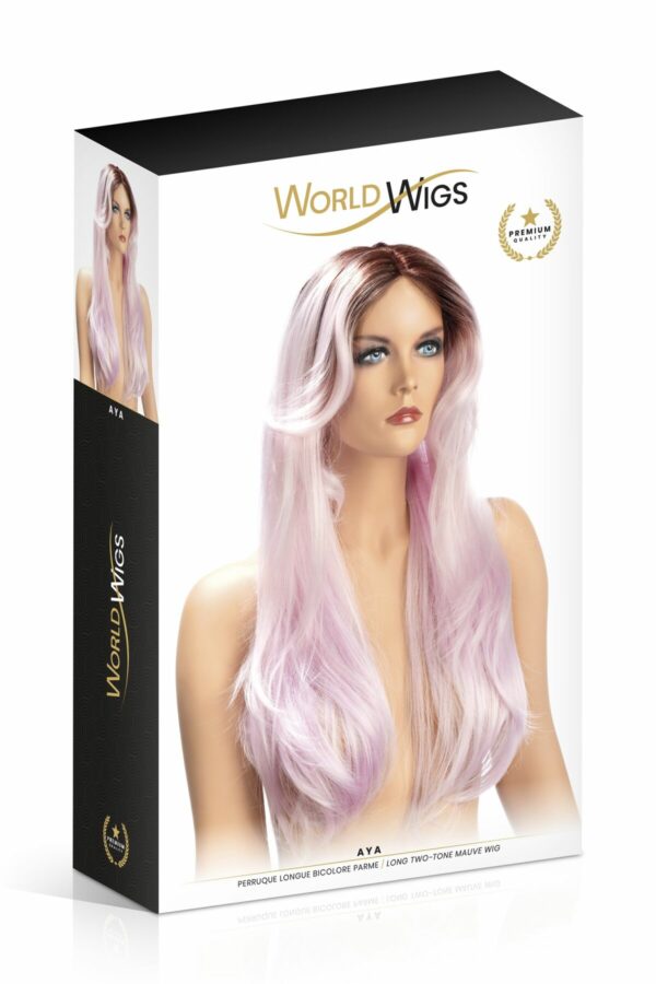 Перука World Wigs AYA LONG TWO-TONE MAUVE - Зображення 2