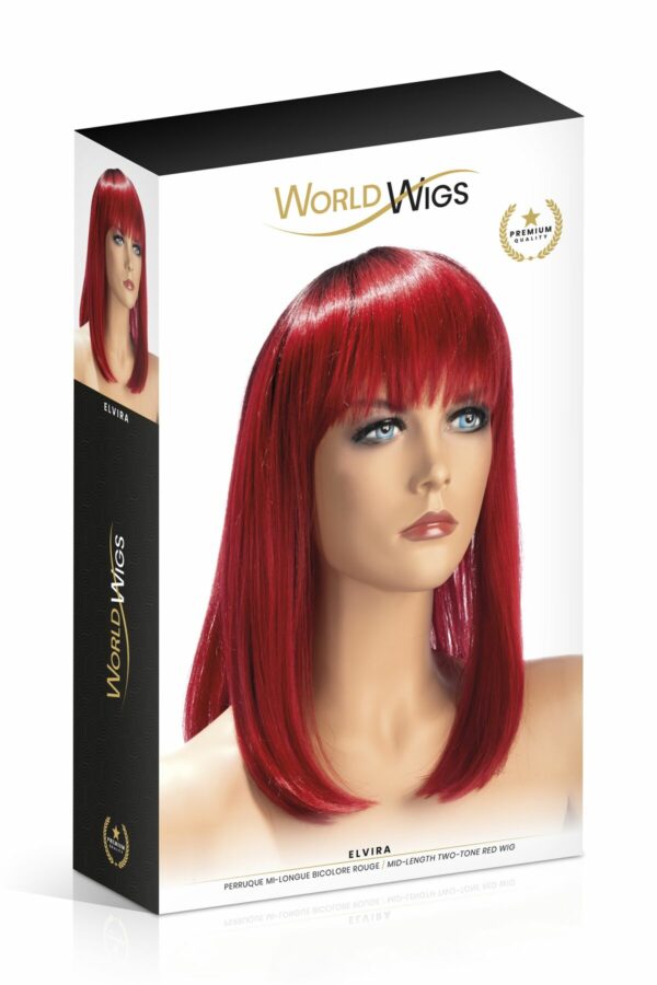 Перука World Wigs ELVIRA MID-LENGTH TWO-TONE RED - Зображення 2