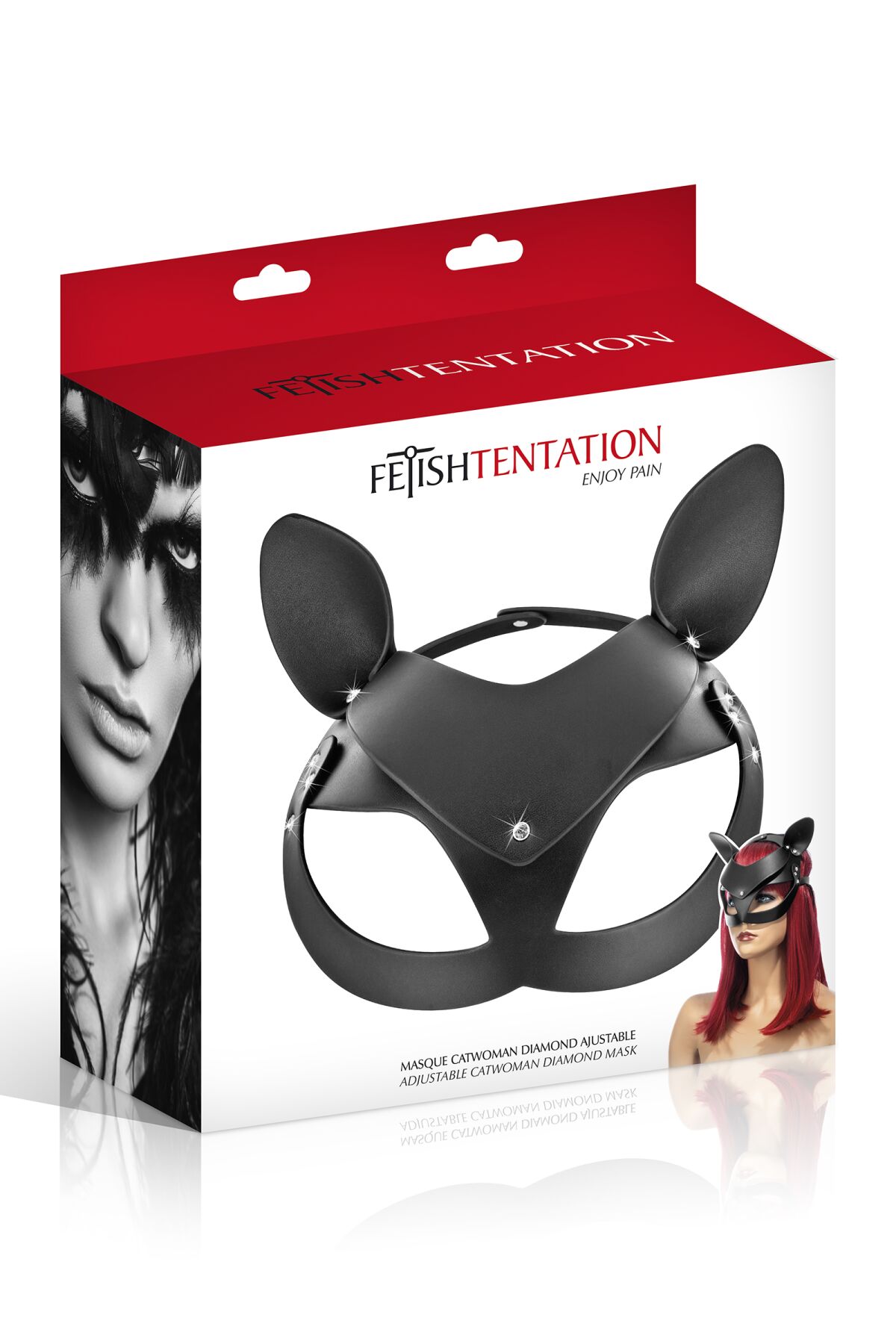 Маска кішки Fetish Tentation Adjustable Catwoman Diamond Mask - Зображення 3