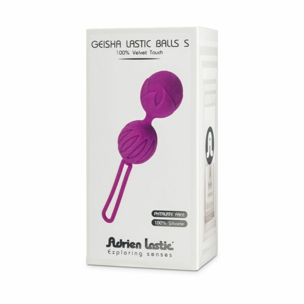 Вагінальні кульки Adrien Lastic Geisha Lastic Balls Mini Violet (S), діаметр 3,4 см, маcа 85 г - Зображення 3