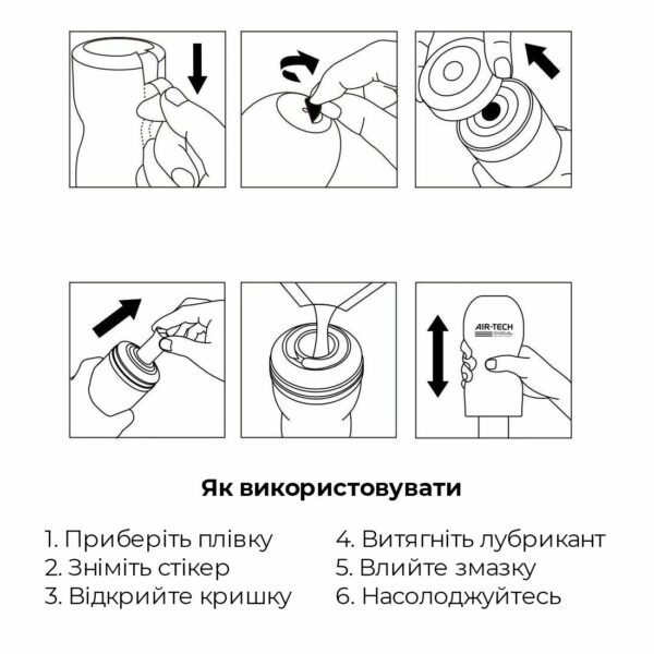Мастурбатор Tenga Air-Tech Ultra Size, вища аеростимуляція та всмоктувальний ефект - Зображення 5