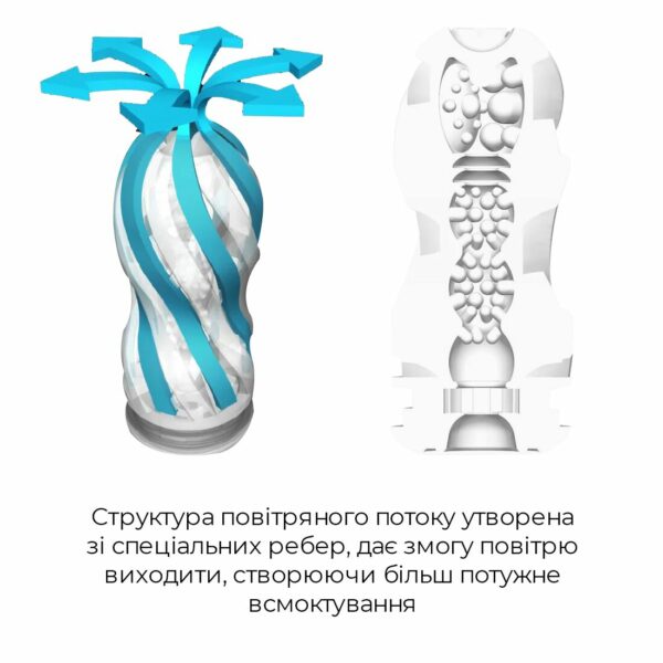 Мастурбатор Tenga Air-Tech Ultra Size, вища аеростимуляція та всмоктувальний ефект - Зображення 3