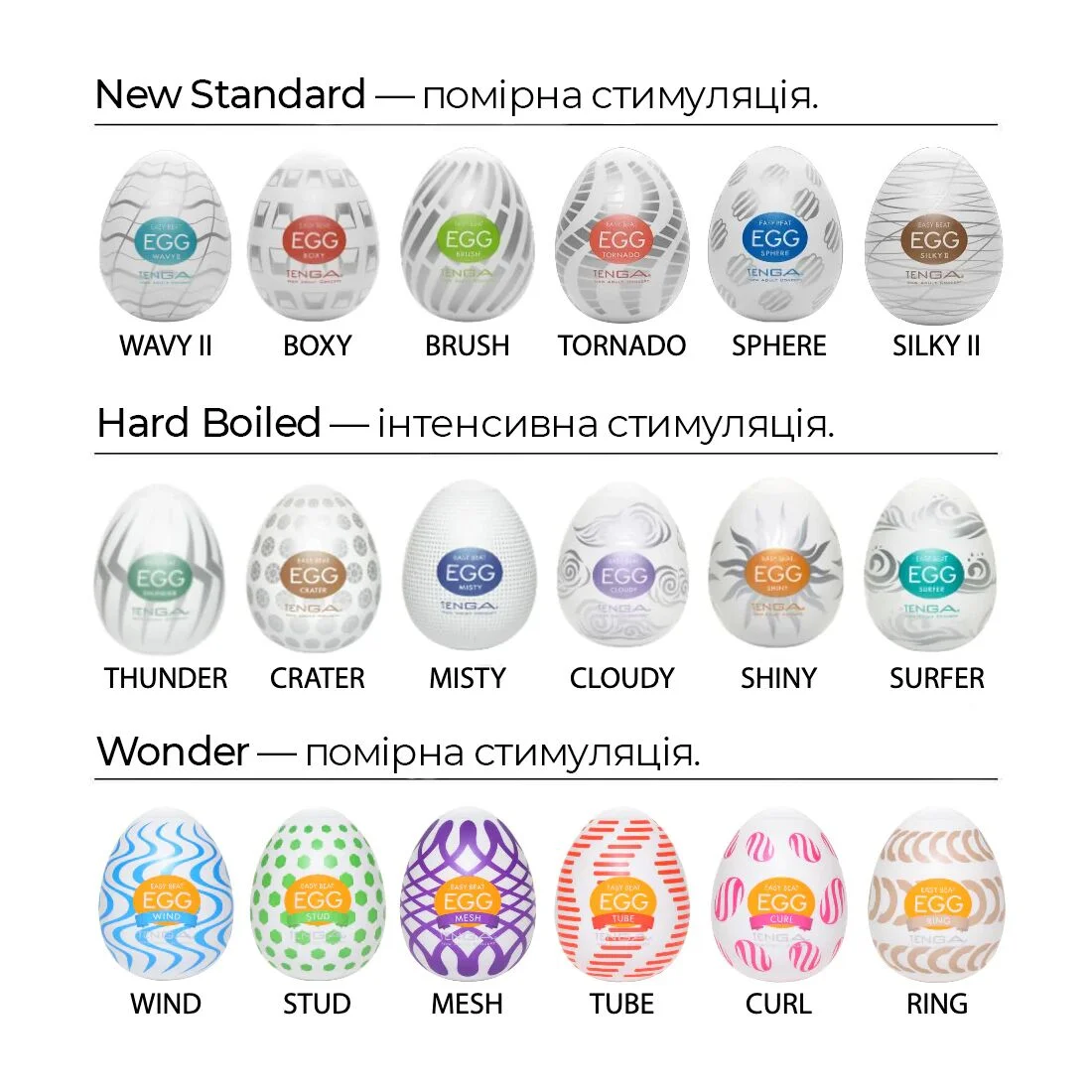 Мастурбатор-яйце Tenga Egg Misty (туманний) - Зображення 7
