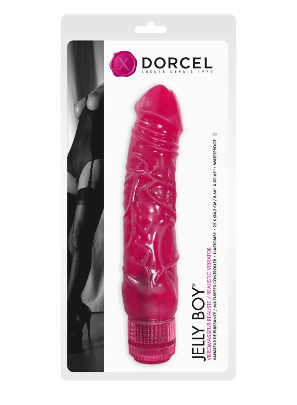 Фалоімітатор вібратор Dorcel Jelly Boy, діаметр 4,2см ТПЕ, плавне регулювання потужності вібрації - Зображення 3