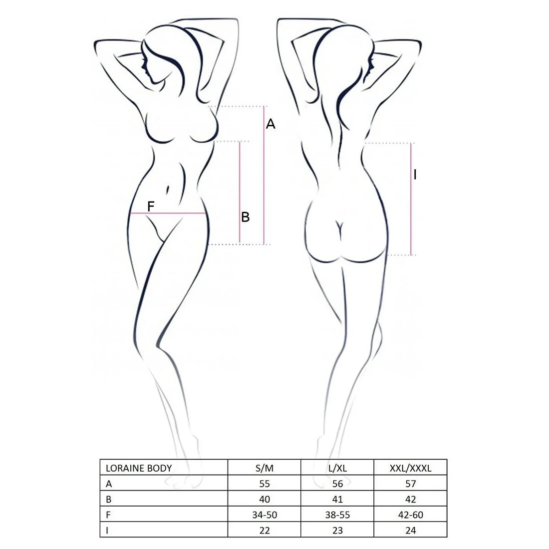 Розпродаж!!! Боді LORAINE BODY red L/XL - Passion Exclusive - Зображення 4