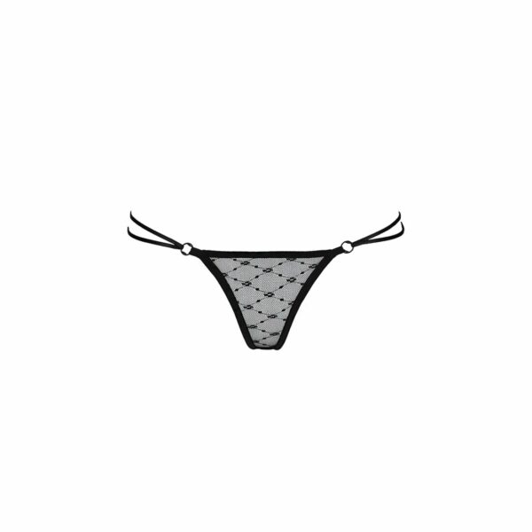 Трусики на зав'язочках з боків Passion Exclusive ZITA THONG L/XL, black - Зображення 5