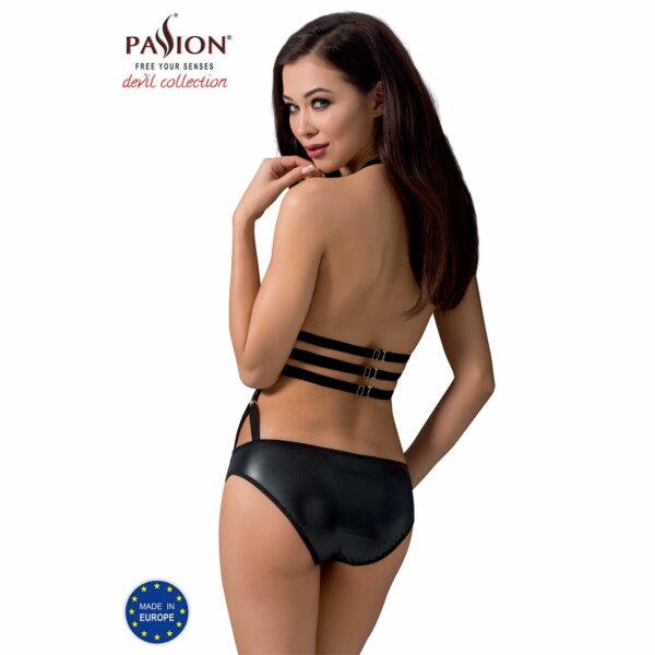 Боді монокіні під латекс Passion Exclusive LAMIS BODY S/M, black - Зображення 2