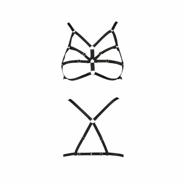 Бюстгальтер-стрепи Passion Exclusive ARMANDA BRA L/XL, black - Зображення 5