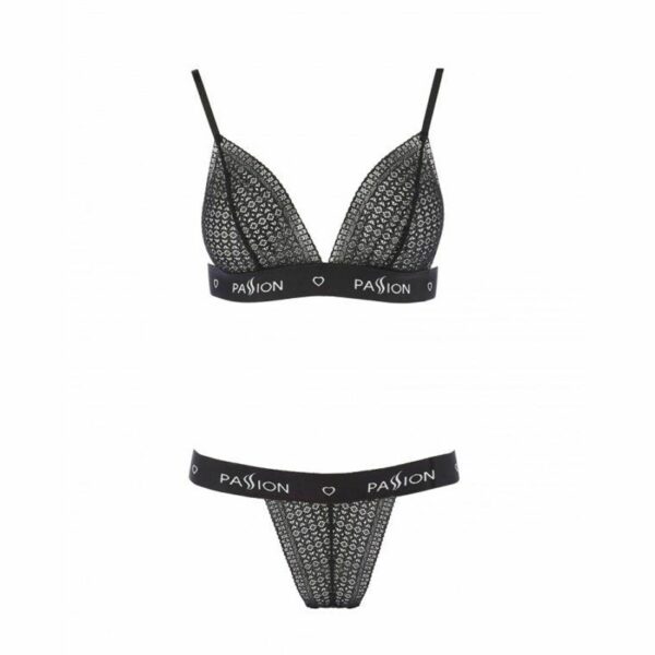 Комплект білизни Passion Exclusive GLAMISS SET L/XL, black - Зображення 3