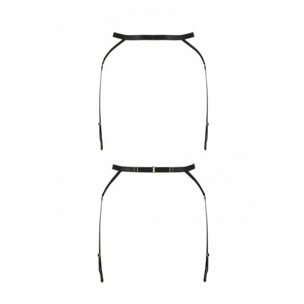 Пояс-стрепи з підв'язками для панчох Passion Exclusive MEGGY GARTER BELT L/XL, black - Зображення 5