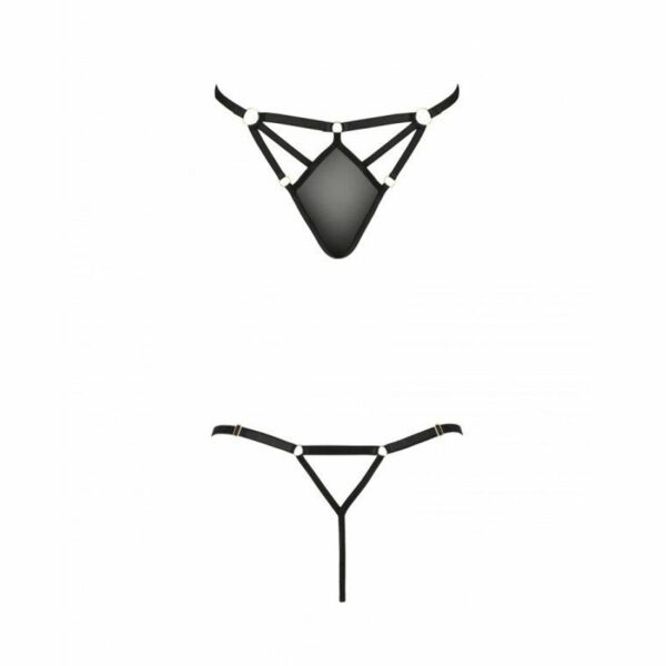 Стрінги зі стреп Passion Exclusive MEGGY THONG S/M, black - Зображення 5