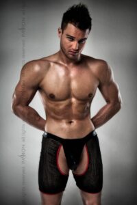 Розпродаж!!! Чоловічі трусики-шорти Passion 012 THONG black S/M