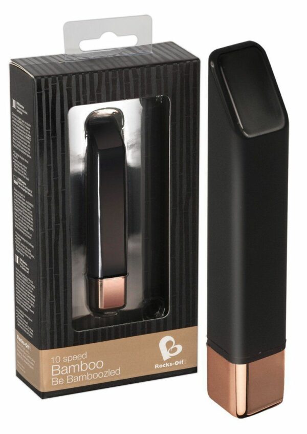 Вибратор Rocks Off Bamboo Noir Gold - Зображення 2