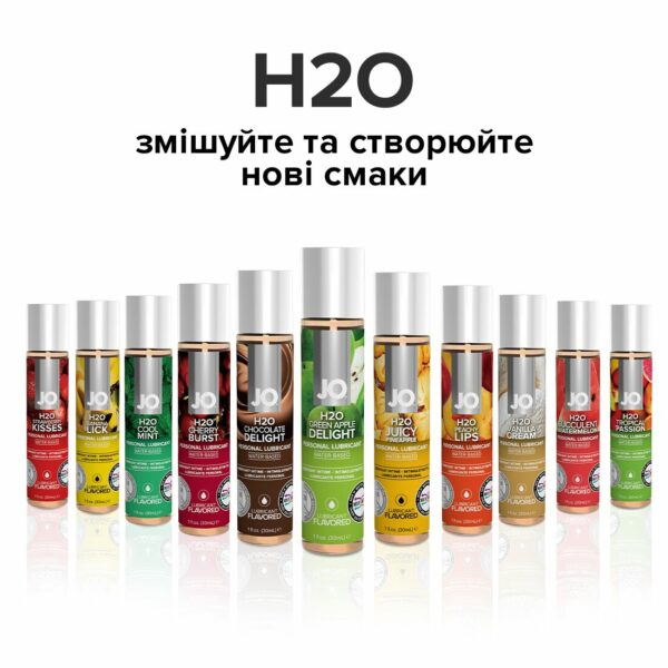 Змазка на водній основі JO H2O — Green Apple (120 мл) без цукру, рослинний гліцерин - Зображення 5