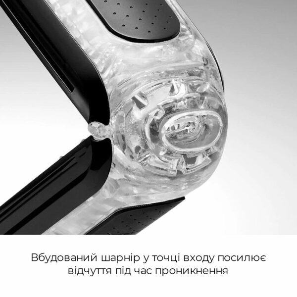 Мастурбатор Tenga Flip Zero Black, змінна інтенсивність стимуляції, розкладний - Зображення 5