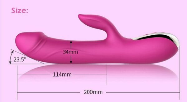 Вібратор-пульсатор Leten Automatical Thrusting Vibrator з підігрівом, що перезаряджається, 10 режимі - Зображення 9