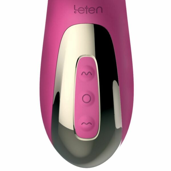 Вібратор-пульсатор Leten Automatical Thrusting Vibrator з підігрівом, що перезаряджається, 10 режимі - Зображення 6