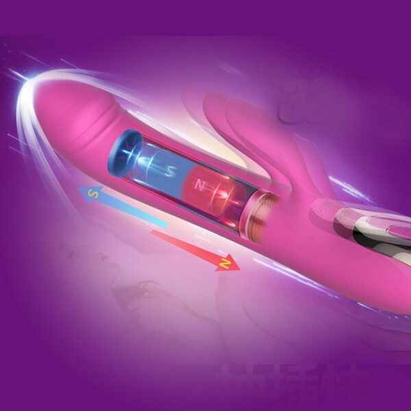 Вібратор-пульсатор Leten Automatical Thrusting Vibrator з підігрівом, що перезаряджається, 10 режимі - Зображення 7