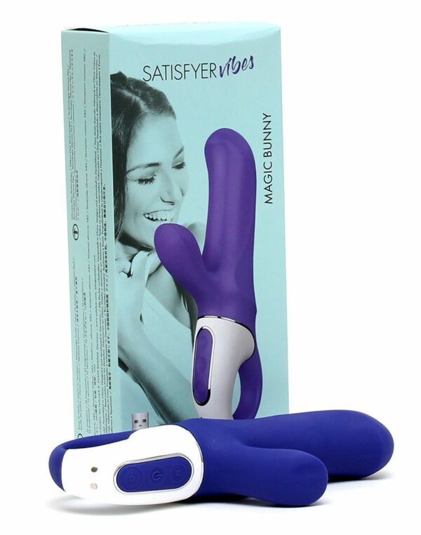 Потужний вібратор-кролик Satisfyer Vibes Magic Bunny, два мотори, літій силікон, 12 режимів роботи - Зображення 4