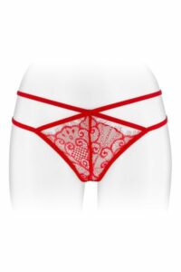 Трусики-стрінги Fashion Secret MYLENE Red з подвійною лінією стегна