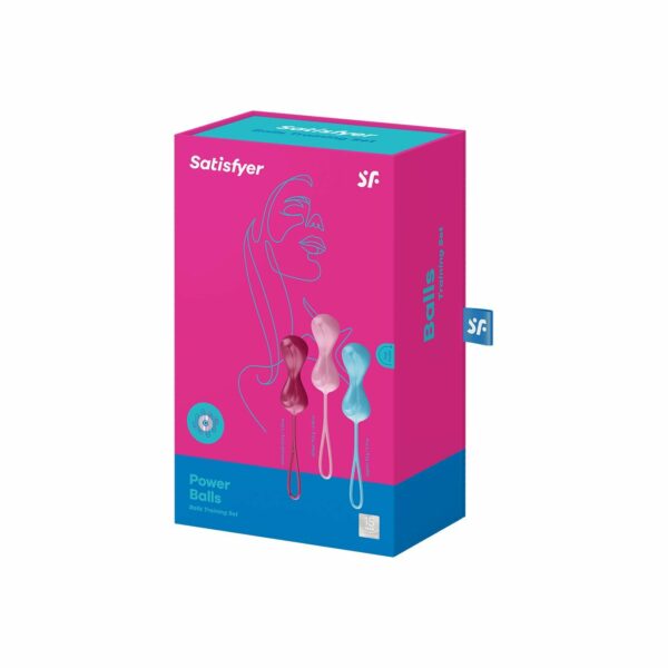 Вагінальні кульки Satisfyer Power Balls (3 пари), діаметр 3,4см, маса 60-76-92г, з кулькою всередині - Зображення 4