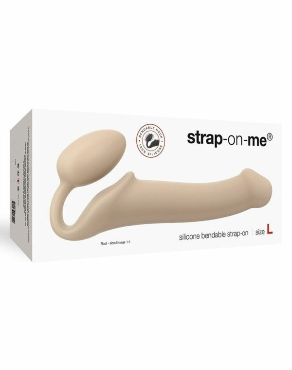 Безремінний страпон Strap-On-Me Flesh L, повністю регульований, діаметр 3,7 см - Зображення 3