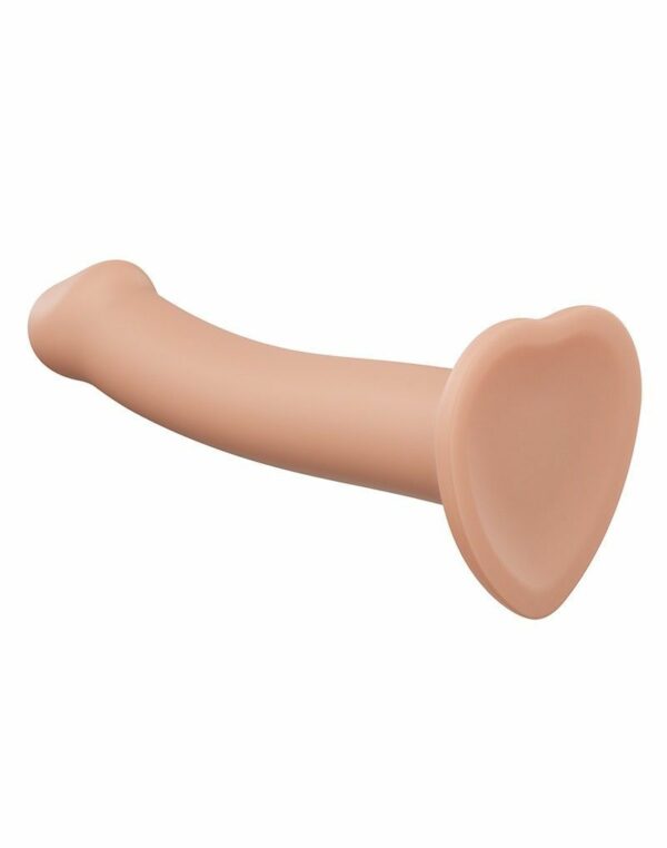 Насадка для страпону Strap-On-Me Dual Density Dildo Flesh S, діаметр 2,7 см, двошарова, гнучкий - Зображення 3