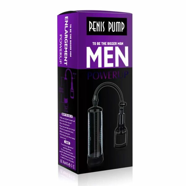 Вакуумна помпа з ручним насосом Men Powerup Black - Зображення 5