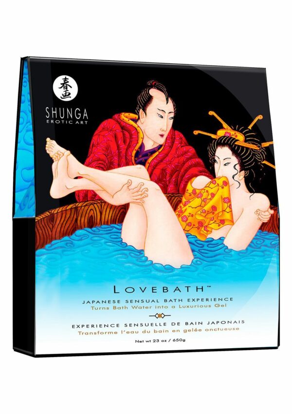 Гель для ванни Shunga LOVEBATH – Ocean temptations 650 г, робить воду ароматним желе зі SPA-ефектом