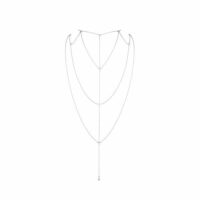 Ланцюжок для спини Bijoux Indiscrets Magnifique Back and Cleavage Chain – Silver, прикраса для тіла