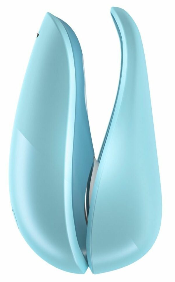 Вакуумний кліторальний стимулятор Womanizer Liberty Blue, магнітна кришка, 2 насадки - Зображення 4
