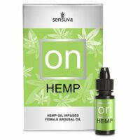 Збуджувальні краплі для клітора Sensuva – ON for Her Hemp Infused Arousal Oil (5 мл) з олією конопел