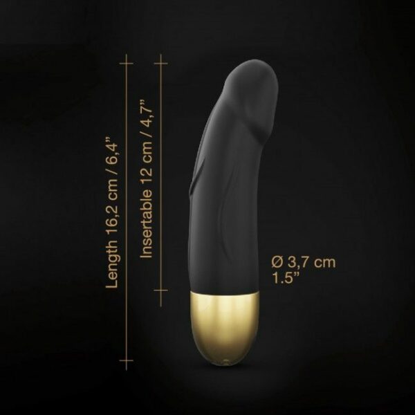 Вібратор Dorcel Real Vibration S Gold 2.0, діаметр 3,7см, перезаряджається, для точки G - Зображення 5