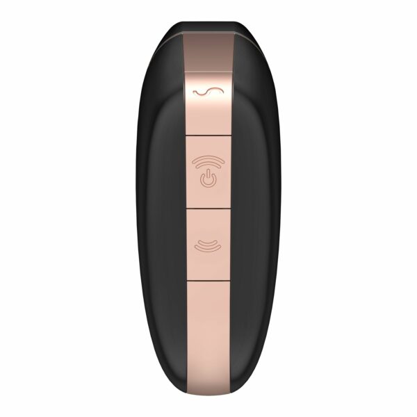 Вакуумний кліторальний стимулятор Satisfyer Love Triangle Black з керуванням через інтернет - Зображення 5
