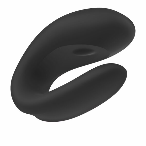 Смарт-вібратор для пар Satisfyer Double Joy Black із широким кліторальним стимулятором - Зображення 5