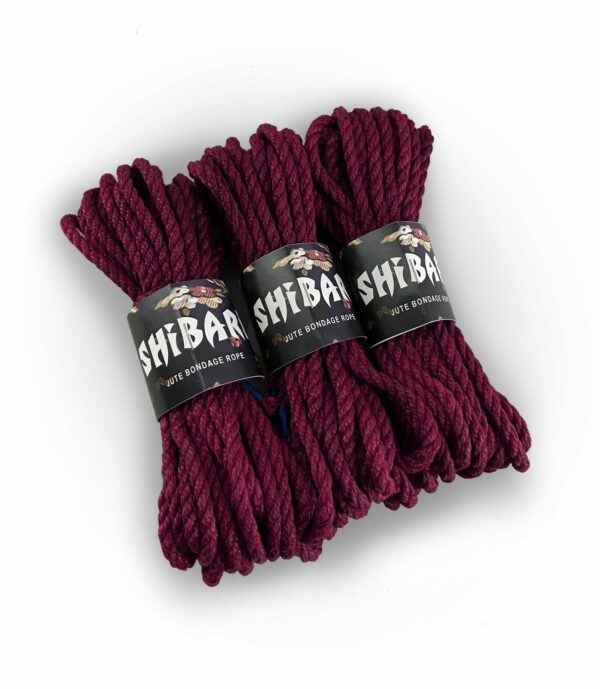Джутова мотузка для шібарі Feral Feelings Shibari Rope, 8 м фіолетова - Зображення 2