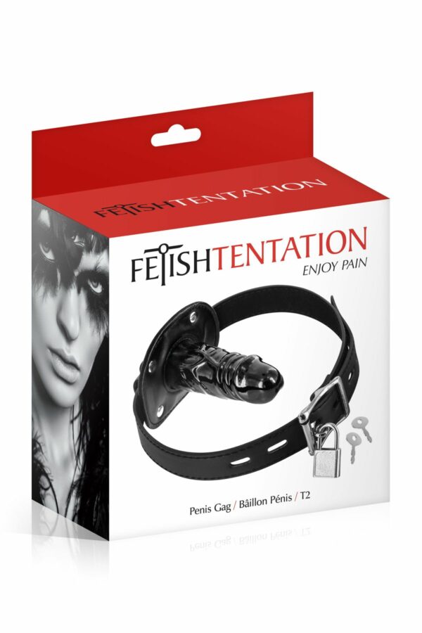 Кляп з великим фаллоімітатором Fetish Tentation Penis Gag T2 - Зображення 2