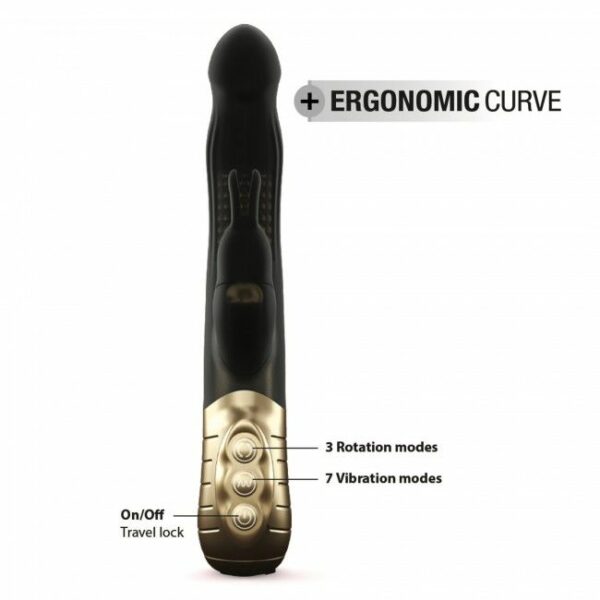 Вібратор-кролик Dorcel Baby Rabbit Gold 2.0 з перлинним масажем і головкою, що обертається - Зображення 4