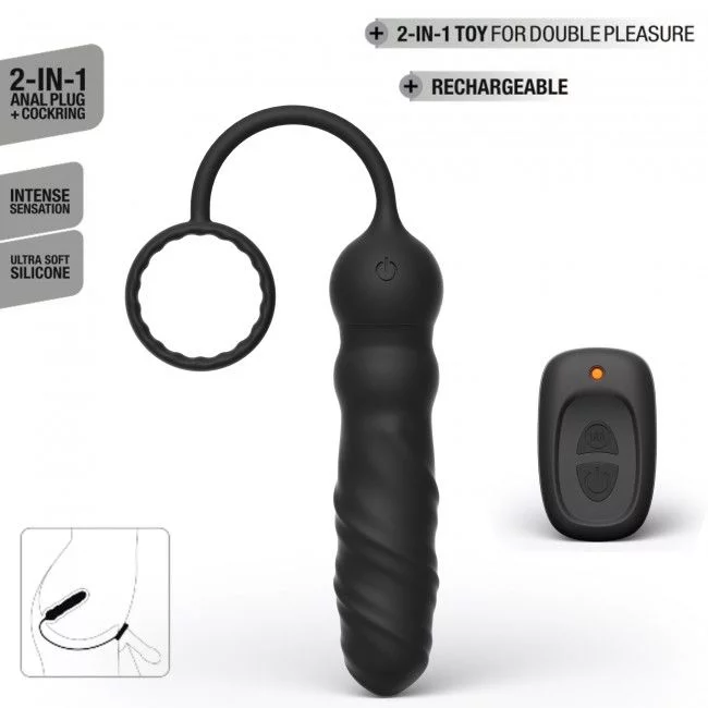 Анальний вібратор Dorcel Deep Seeker з ерекційним кільцем і пультом ДК - Зображення 2