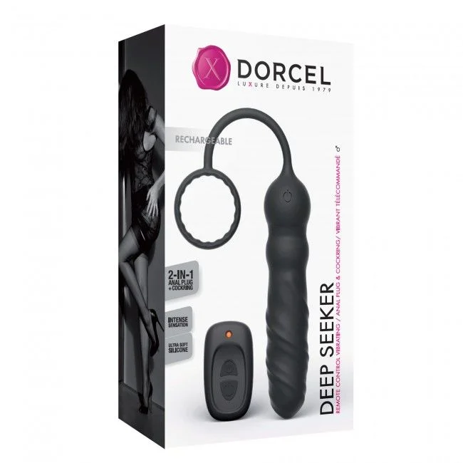Анальний вібратор Dorcel Deep Seeker з ерекційним кільцем і пультом ДК - Зображення 5
