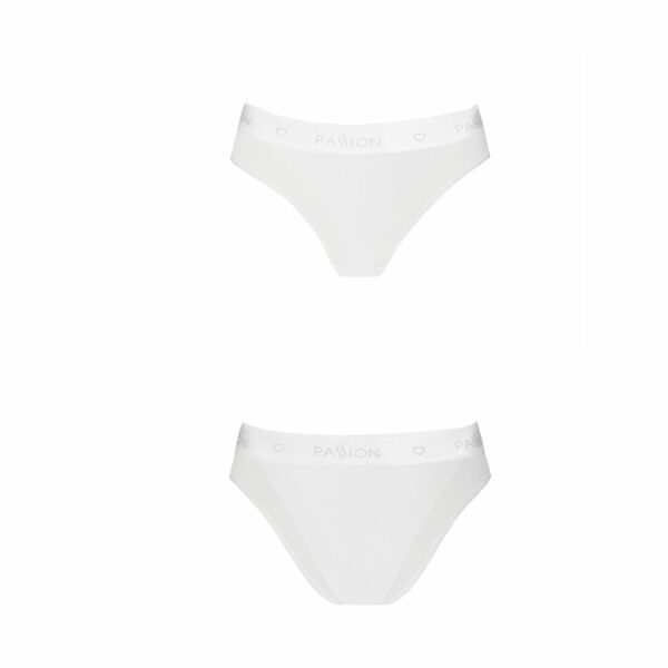 Трусики з прозорою вставкою Passion PS002 PANTIES M, white - Зображення 4