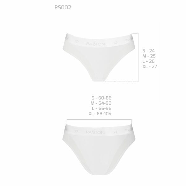 Трусики з прозорою вставкою Passion PS002 PANTIES M, white - Зображення 5