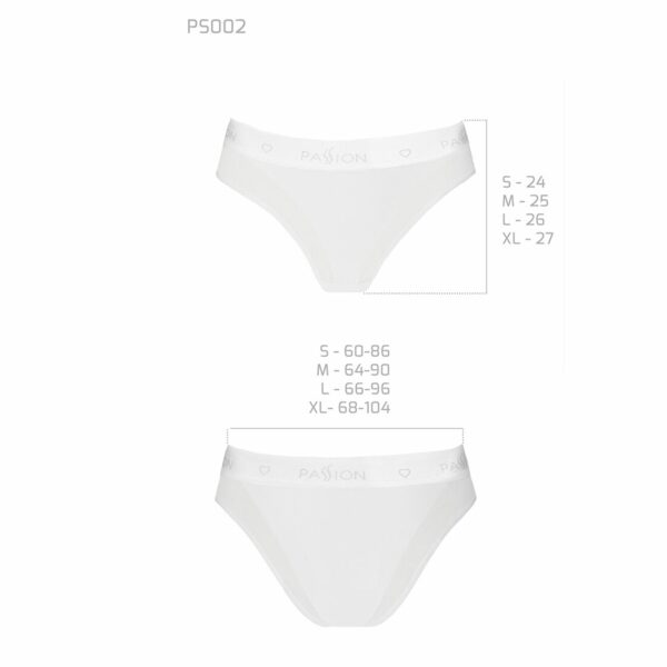 Трусики з прозорою вставкою Passion PS002 PANTIES S, white - Зображення 5