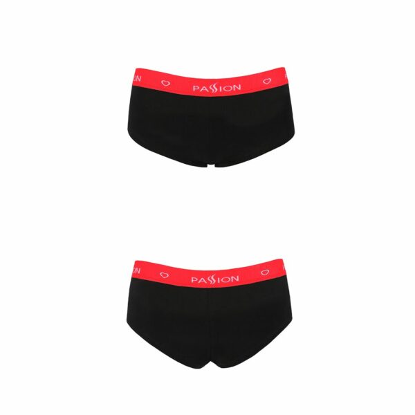 Трусики-шортики Passion PS003 PANTIES L, black - Зображення 5