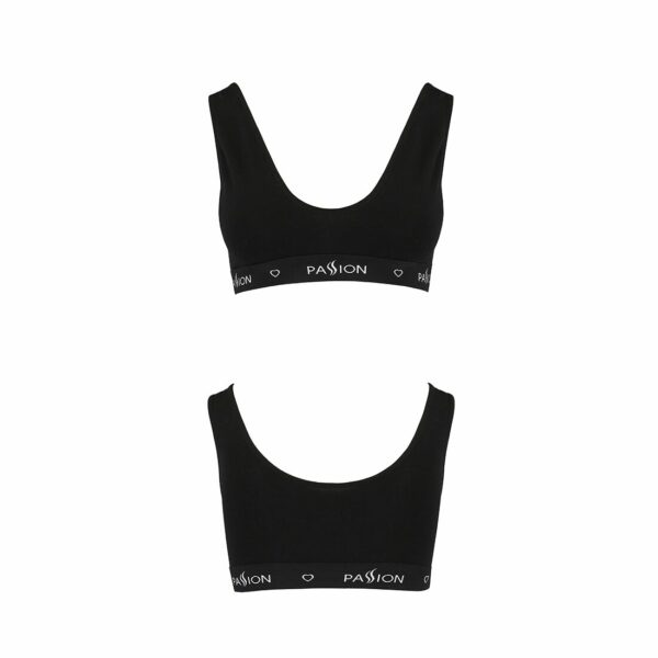 Спортивний топ з широкою гумкою Passion PS004 TOP S, black - Зображення 5