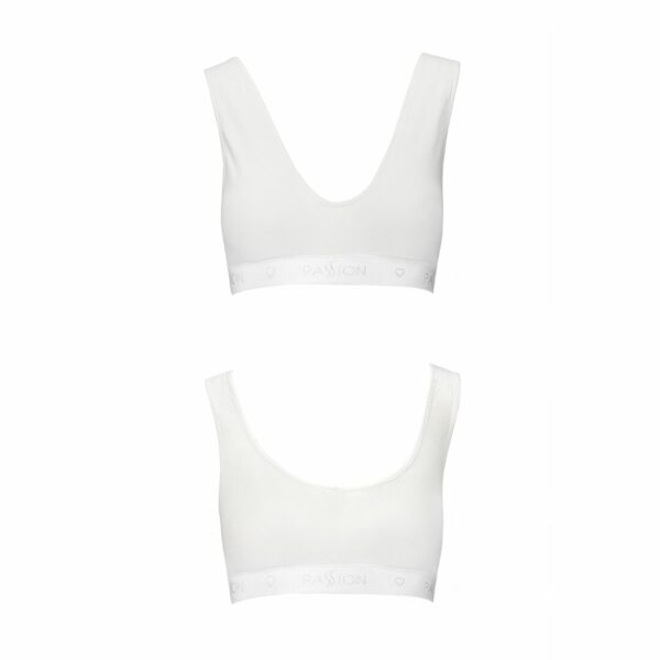 Спортивний топ з еластичної бавовни Passion PS005 TOP L, white - Зображення 5