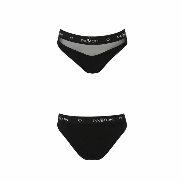 Трусики з прозорою вставкою Passion PS006 PANTIES M, black - Зображення 5