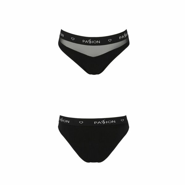 Трусики з прозорою вставкою Passion PS006 PANTIES S, black - Зображення 5