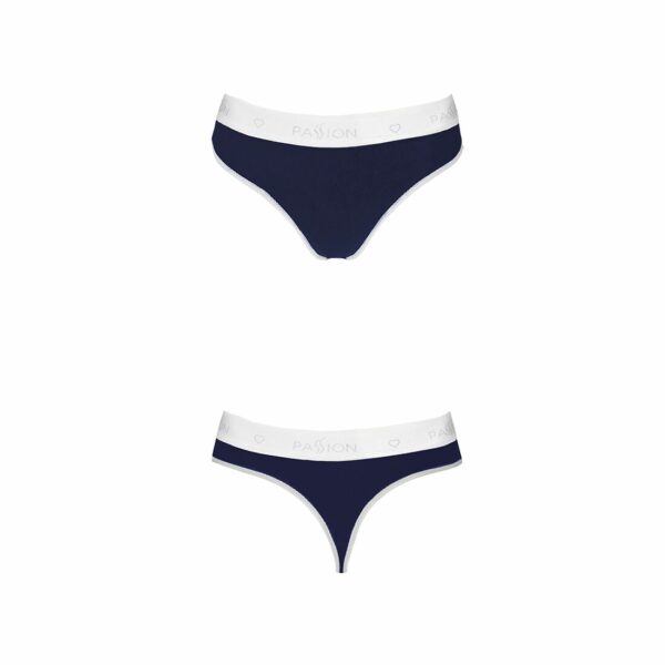 Спортивні трусики-стрінги Passion PS007 PANTIES M, navy blue - Зображення 5