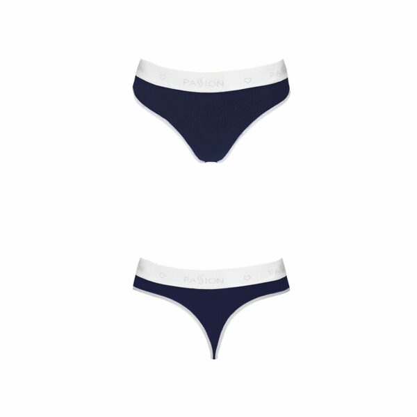 Спортивні трусики-стрінги Passion PS007 PANTIES XL, navy blue - Зображення 5